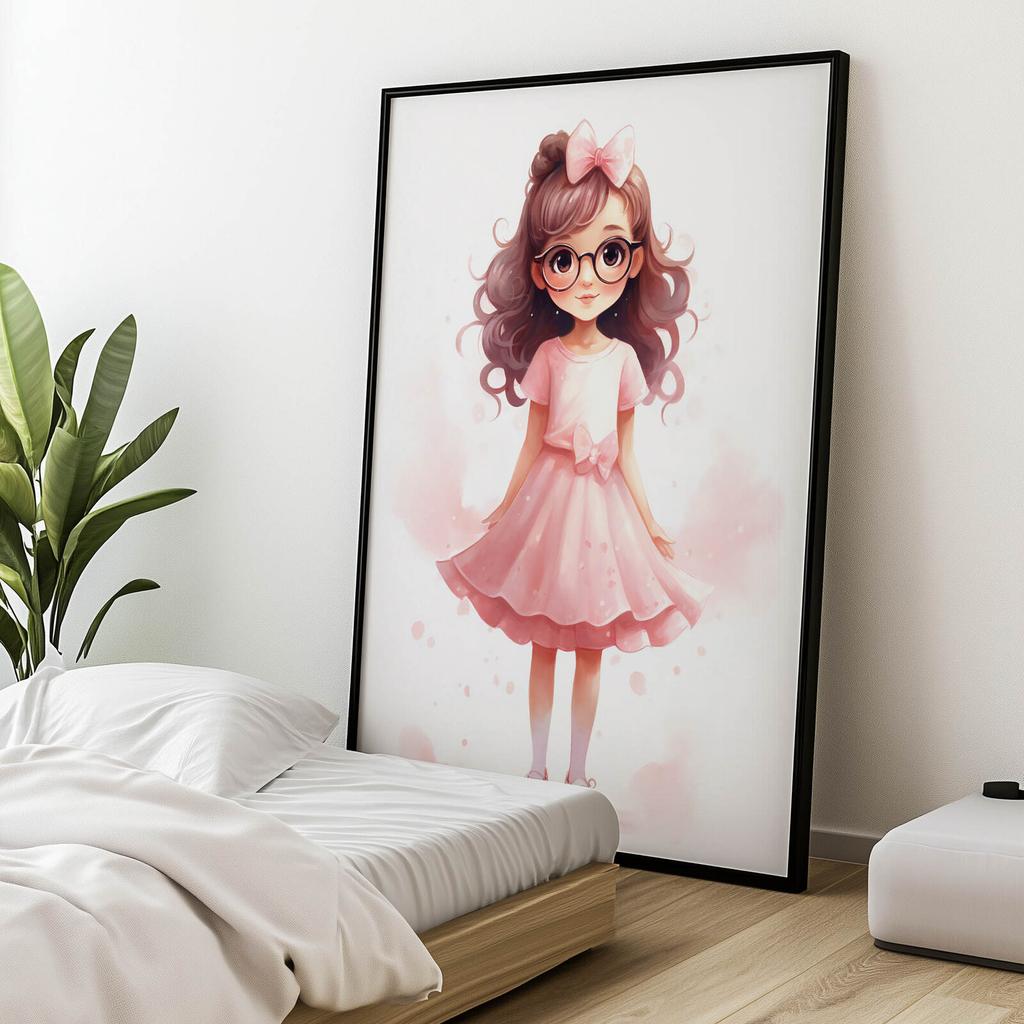 Różowa Radość Różowa Radość, 40X50 Cm, Bez Ramy, Papier Matowy 230 Gsm