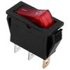 Illuminated On Off Toggle Switch Bipolar 28x10mm 250V 15A Red 3 Terminals Compatible with Multiple Brands Electrical Appliances less