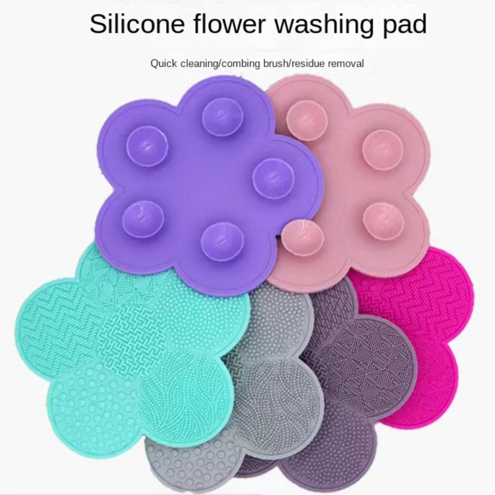 Scrubbing Pad Silicone Brush Cleaner Multifunctional Cleaning Mat Cleaner Pad Make Up