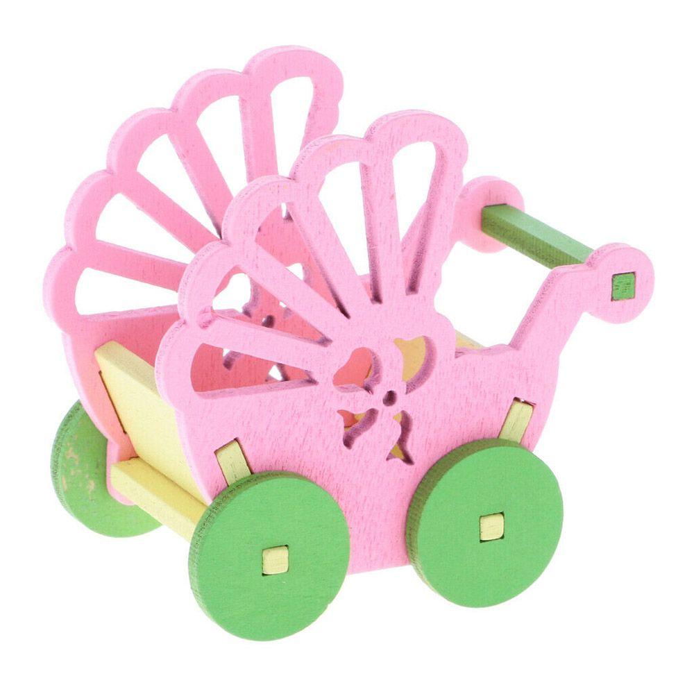 Mini Simulated Toys Nursery Dining Chair Cradle Cot Dolls House Furniture Miniatures Dollhouse