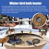 70 Вт Нагреватель для ванн для птиц, размораживатель для мелководных прудов, термостатически управляемый зимний уличный водонагреватель для перил балконов, ванн для птиц