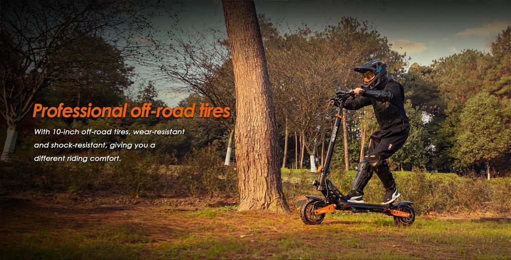 Foldable electric scooter Kukirin G2 Max, 1000W motor, 48V 20.8AH battery, top speed 55km/h, cruising range 70km, 10-inch tires