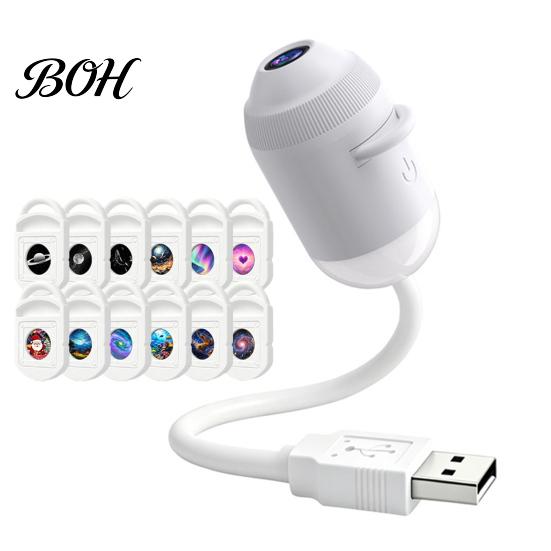 Проектор Исцеляющий Свет USB-Лампа, Звездное Небо Ночью с Четким Изображением И Регулируемым Сенсорным Управлением Яркостью, 2-в-1 Звезда для Дома Путешествий Двухв-одном