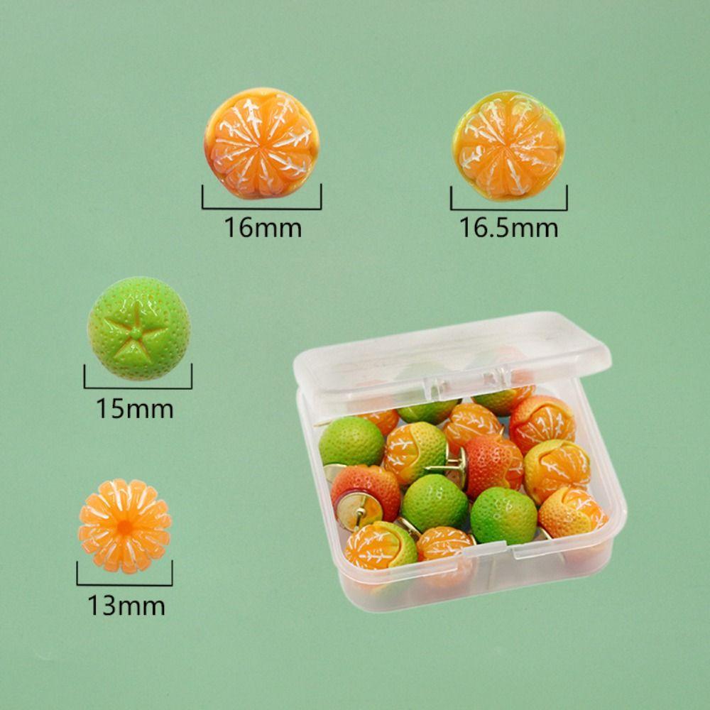 15 шт. Креативные канцелярские кнопки в виде фруктов, 3D кнопки-гвоздики, декоративные кнопки, офисные и школьные принадлежности