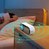В 1 2 Беспроводной Bluetooth-динамик Светодиодные зеркальные часы Перезаряжаемый настольный будильник Поддержка TF-карты Bluetooth-музыкальный плеер