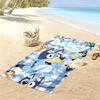 Bluey Print Beach Towel, Large Soft Quick Dry Towel for Beach Camping Swimming