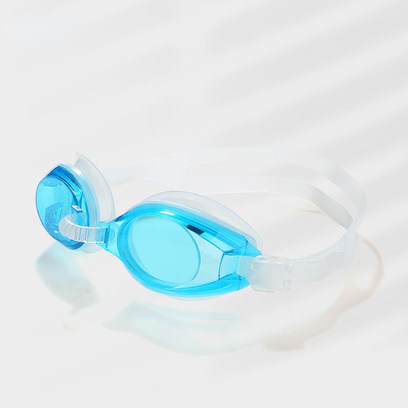 Swimming Goggles Anti-fog Anti-ultraviolet High-definition Flat Mirror Adult Boys and Girls Silicone Swimming Diving Goggles
