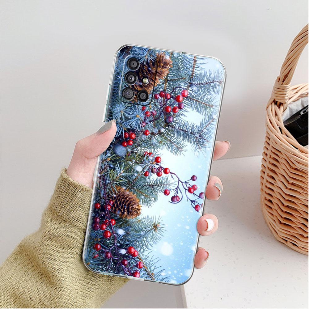 Прозрачный чехол для Samsung Galaxy A52 A12 A51 A32 A21s A71 A32 A22 50 A70 A31 A72 5G, чехол для телефона, зимний жесткий жесткий чехол в Нью-Йорке