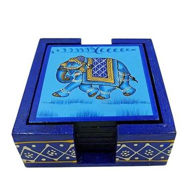 Набор деревянных подставок с декоративным держателем, настольные подставки в форме слона, домашний декор