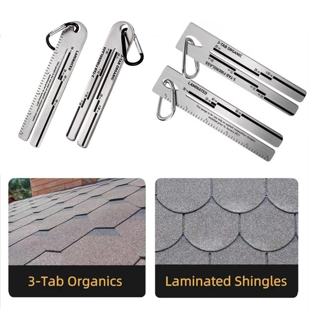 High Hardness Shingle Gauge Stainless Steel Pitch Gauge Tool Roof Measuring Tool  Roofing