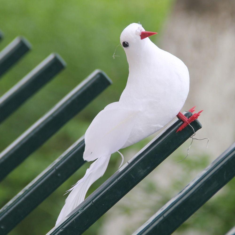 Bird Peace Dove Spread Wings Simulation Dove Decoration Crafts White Pigeon Home Decor