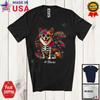 Custom Name Skeleton Corgi Sugar Skull Cool Dia De Los Muertos Mexican Shirt