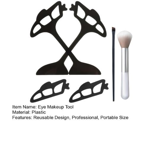 6 шт./набор трафаретов для теней для век для начинающих, подводка для глаз, руководство по бровям, помощник, формирователь теней для век