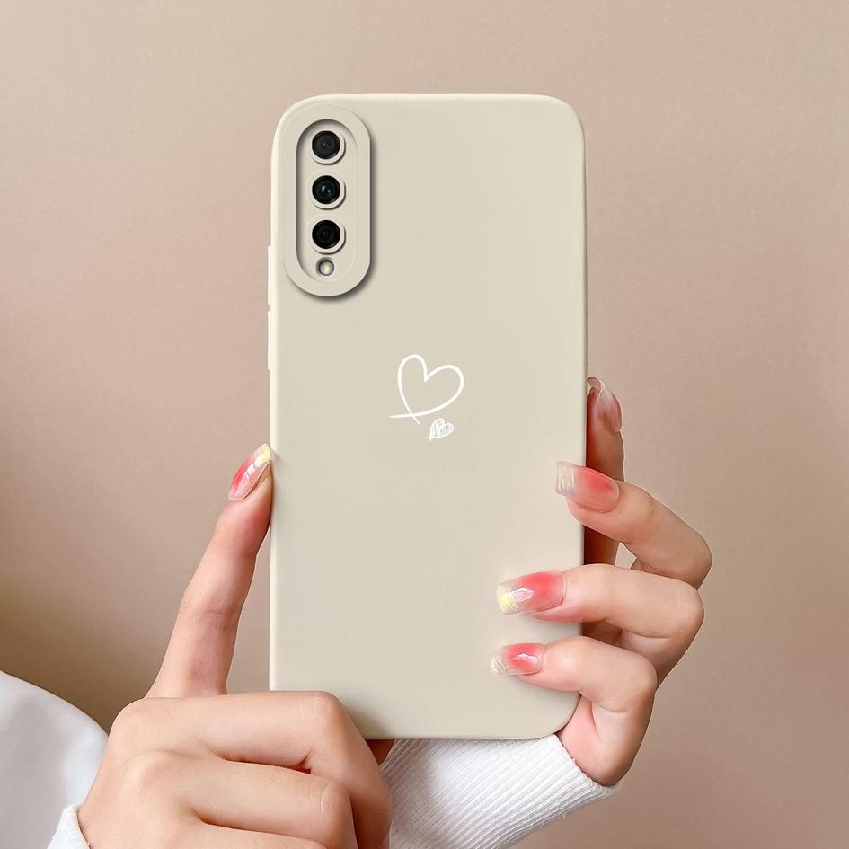 Чехол для Huawei P Smart 2021 Y5 Y6 Y7 Y9 Y9S Honor 20 Lite, задняя крышка, модный матовый противоударный мягкий силиконовый чехол с сердечком для Huawei, бампер