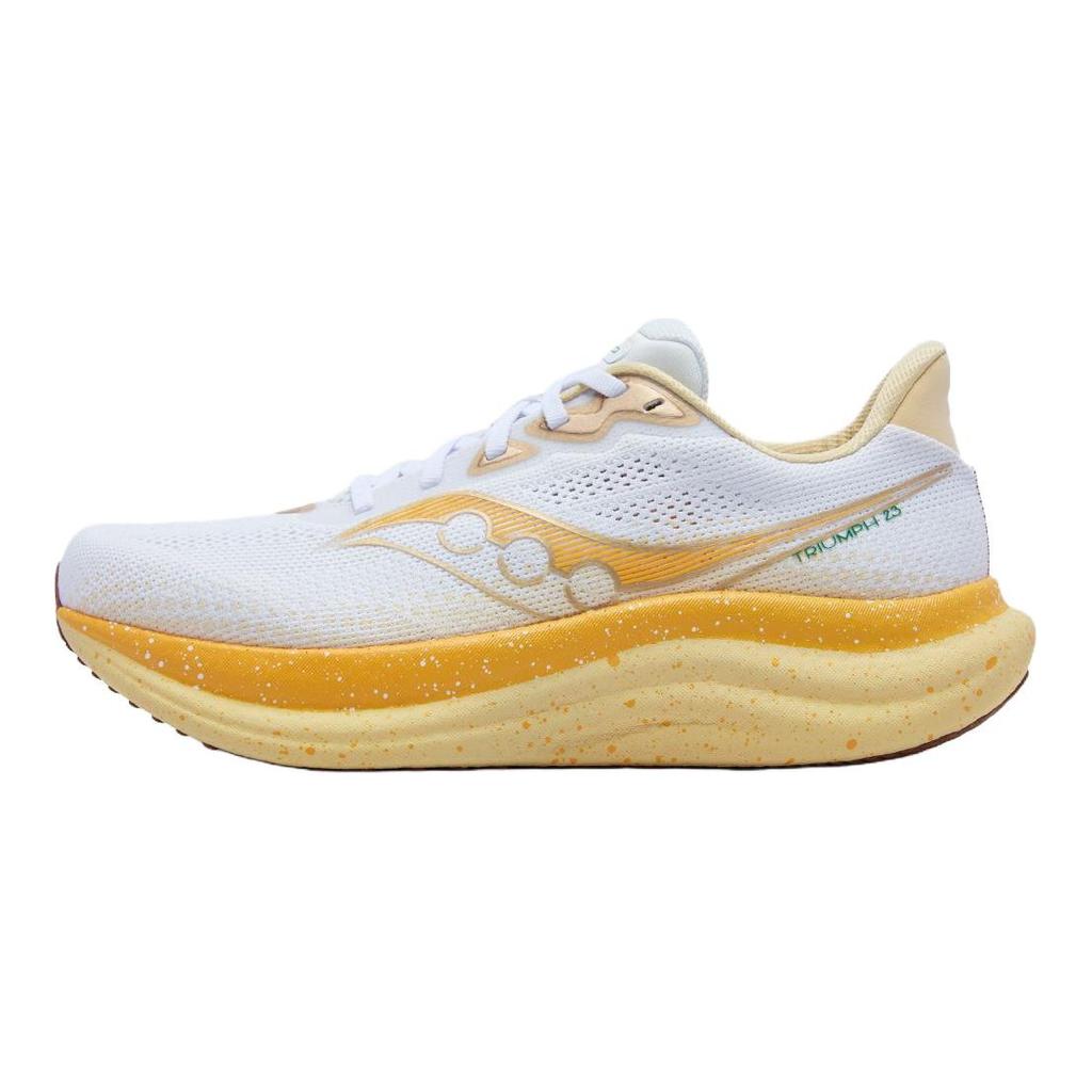 SAUCONY Triumph Victory 23 Тренировочные Городские Для Езды Кроссовки Унисекс Белый Желтый S31023-562