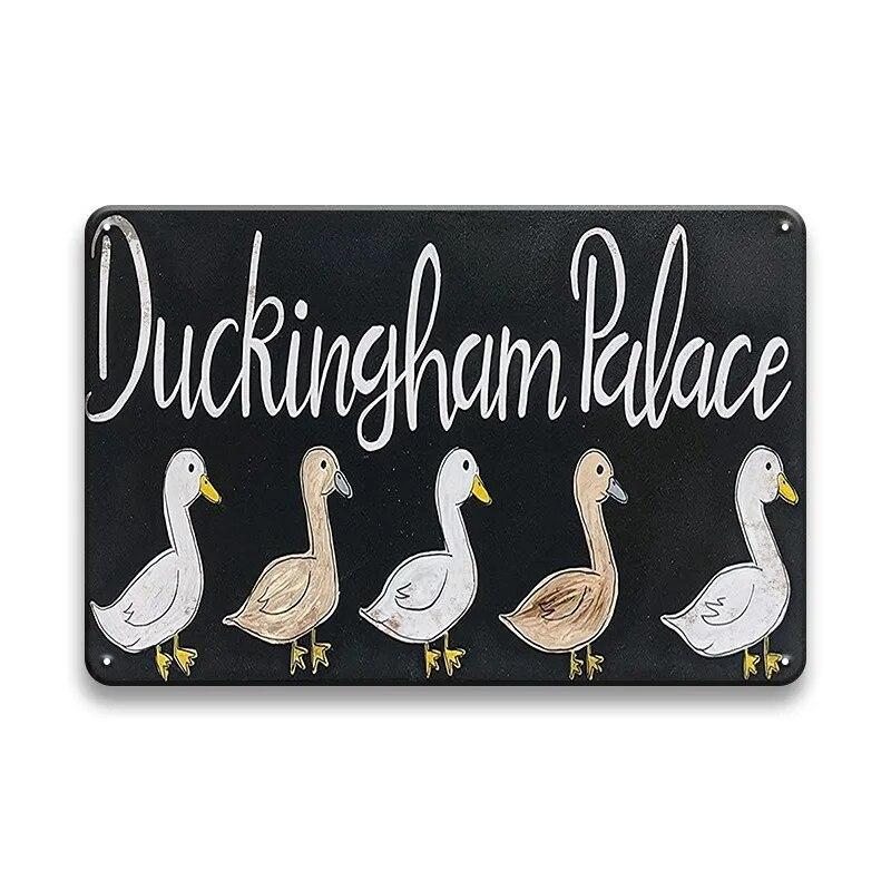 Retro Funny Tin Sign Beware Guard Dalmatian On Duty Cute Pigs Novelty Metal Sign Bathroom Decor Wall Art Posters Wall Decor Gift