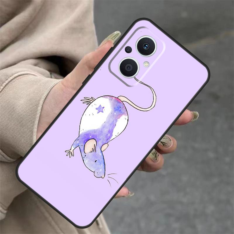 Милый Мультяшный Животный Крыса Чехол Для OPPO Reno 8T 13F 14F 12F 11F 10 12 13 14 Pro 7 8 Lite OPPO Find X8 X6 X9 Pro Обложка