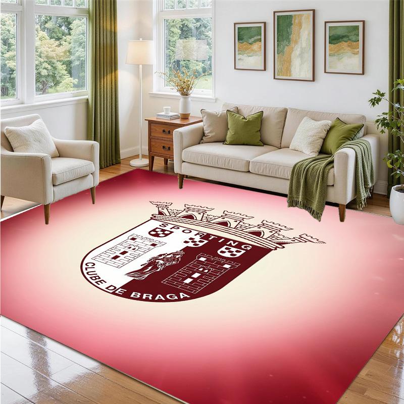 Braga FC Design Crystal Velvet Rug Soft Decorative Mat for Bedroom Entrance