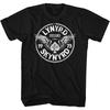 Lynyrd Skynyrd 100% Хлопок Футболка Мужская Топ Freebird 73 Крылья Логотип Группы новая Официальная Мужская Черная