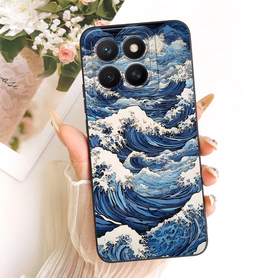 For Honor X8c Fashion Dusk Beach Painting Phone Case For Honor X8C 4G ABR-LX1 LX2 LX3 Soft Silicone Covers Bumpers