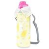 COLORFUL CANDY STYLE Water Bottle Cover for Girls and Kids, Case Holder, Shoulder Strap, Mimosa Fleur, Size L, N7322610