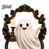 Retro Wall Lamp Halloween Ghost Lamp Gothic Resin 3D Frame Art Led Candle Light Vintage Sculpture with LED for Living Room Home Decor Cute Night