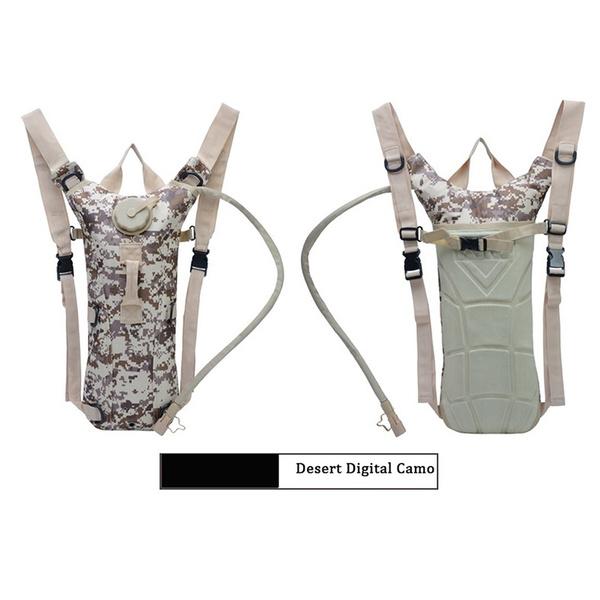 Men Fashion Summer 3L Tactical Outdoor Hydration Water Backpack Bag with Bladder 8 Colors