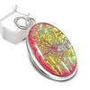 Pink Triplet Opal Gemstone Handmade 925 Sterling Silver Pendant 2.13" A9y38