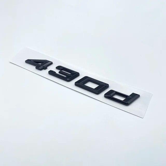 New Numbers Letters 420d 428d 430d 435d 440d ABS Emblem for BMW 4 Series F32 F33 F36 G22 G23 Car Trunk Nameplate Logo Sticker