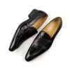 Модные Удобные Мужские Кожаные Туфли Красного Черного Цвета Лоферы Резиновая Подошва Повседневная Офисная Деловая Обувь Классические Ретро Пенни Мужские Туфли