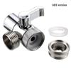 Premium Alloy Shower Diverter Valve for Kitchen or Bathroom Sink Faucet Mental Adapter Single Handle Polished Chrome