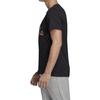 adidas Футболки Мужские Черные С Круглым Вырезом Умеренный Прямой Крой FN1745