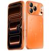Built-in Lens Protector | Magsafe MagneticCompatible with Apple iPhone 17 Pro Case, Matte Skin-friendly Full Coverage Shockproof Hard Case - Orange