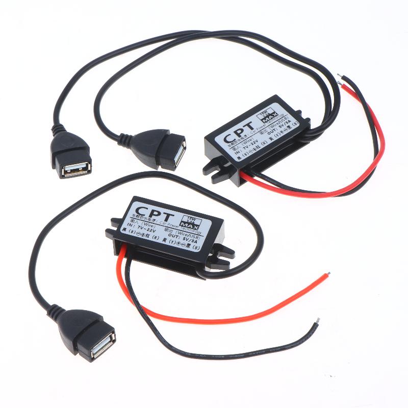 A2Bc 12В в 5В 3А Одиночный/Двойной USB Адаптер Питания Преобразователь Постоянного Тока Разъем для Автомобильного Видеорегистратора
