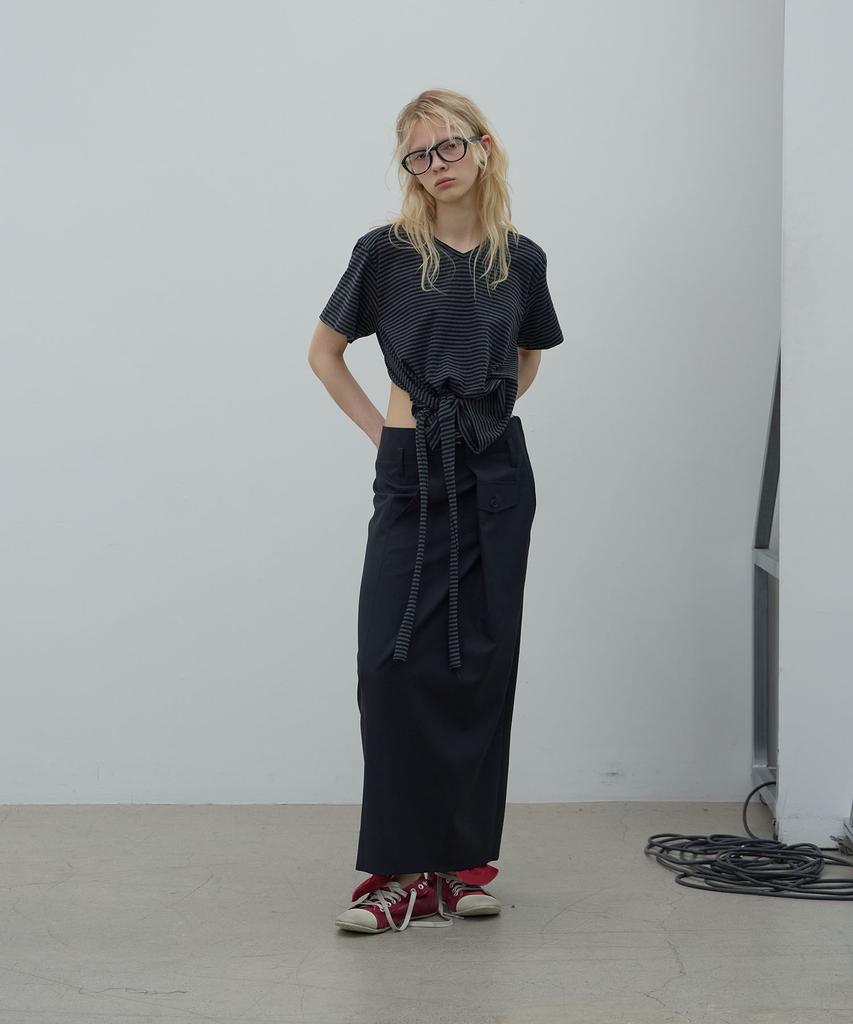 LCDC™ Overlap Long Skirt (Black)