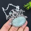 Aquamarine, Apatite Handmade 925 Sterling Silver Jewelry Necklace 18" B2Q85