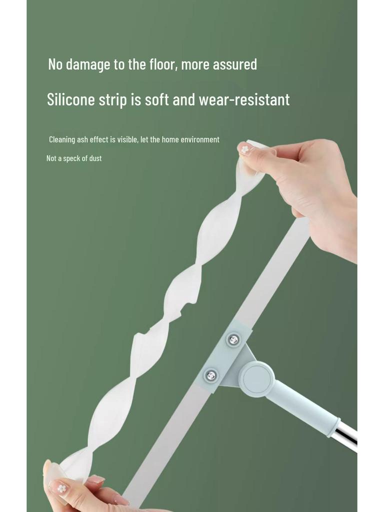 Волшебная силиконовая швабра двойного назначения: Влажная уборка для полов ванной и туалета