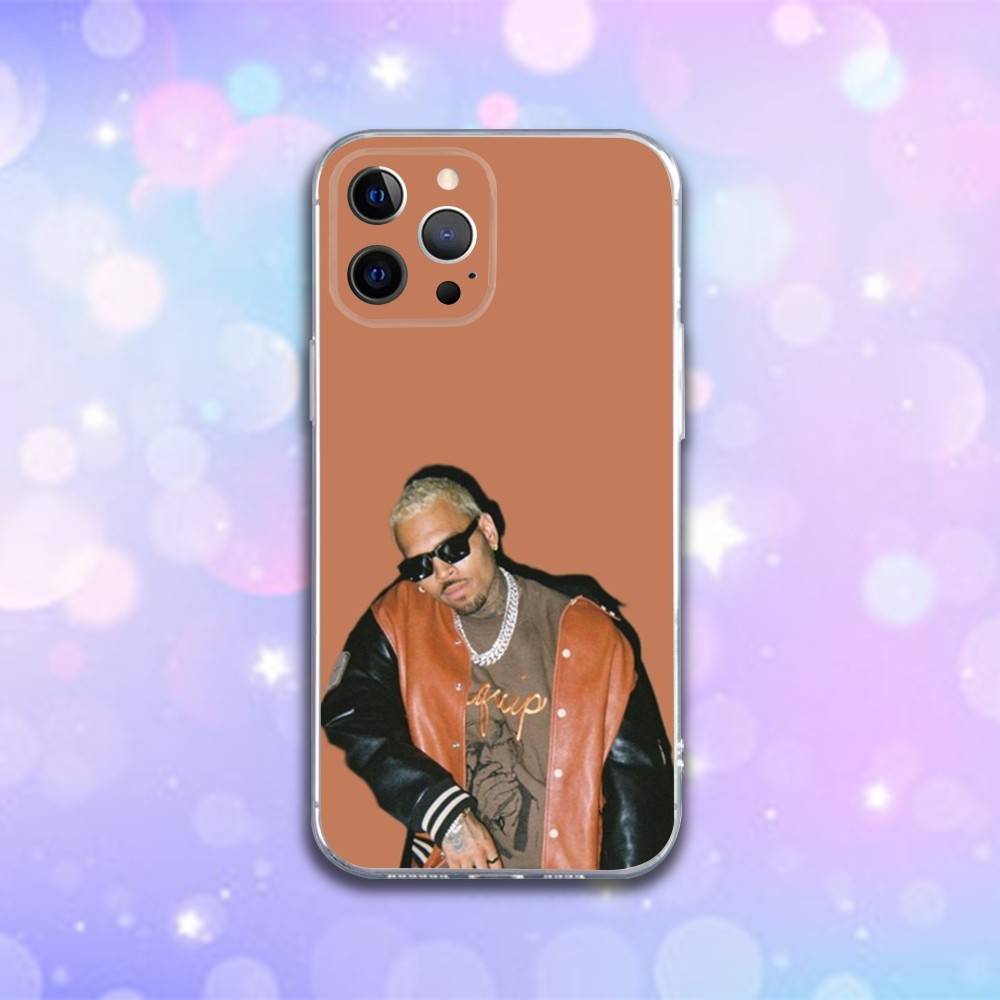 Чехол для телефона рэпера Криса Брауна для iPhone 16e, 16, 15, 14, 13, 12, 11 Plus, Pro, Max, XR, XS, X, Plus, SE, Mini, Прозрачный Мягкий Чехол