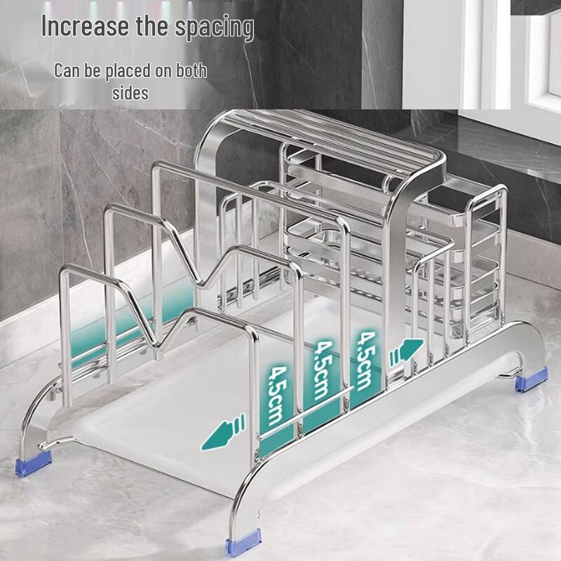 Stainless Steel Kitchen Knife & Utensil Holder