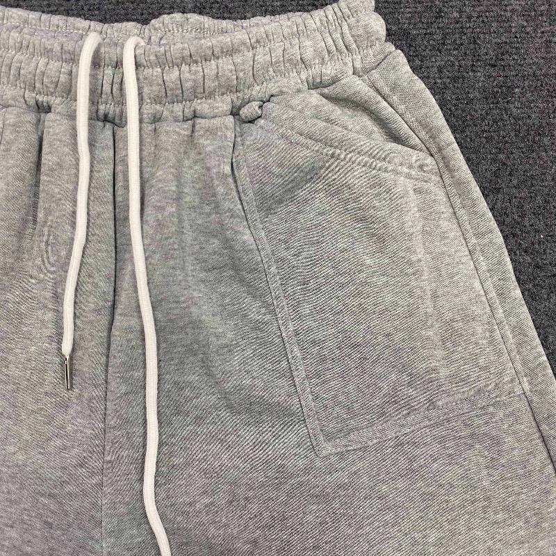 Европейские и американские летние однотонные свободные спортивные повседневные брюки в стиле хип-хоп с завышенной талией