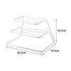 Yamazaki Dish Rack, Dish Storage Tower, 3 Tiers, White, 7509