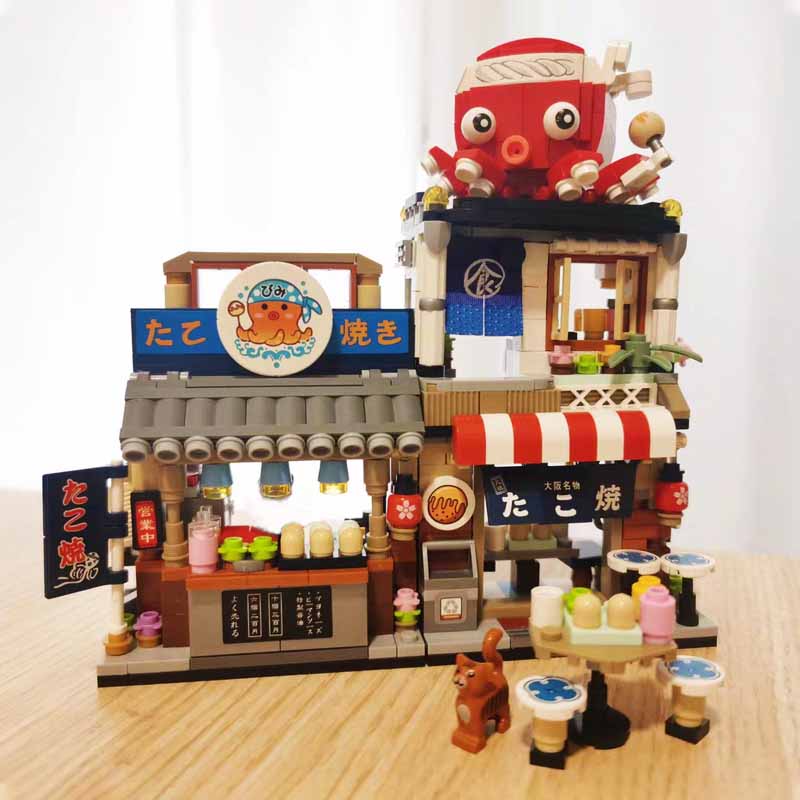 Магазин Shaved Store Building Block Shaved Ice Shop Bricks Restaurant Model Toys for Kids Gifts Home Decor