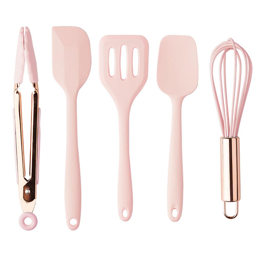 Resistance Kitchenware Accessories Cooking Tools Whisk Spatula Food Tongs Silicone Scraper