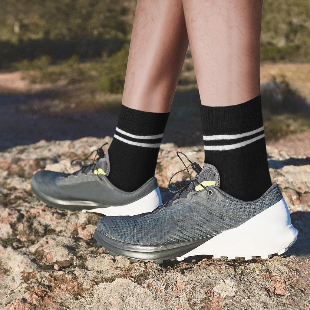 5a Of Retro Crew Socks For Women Comfortable And Soft Striped Calf Socks Socks Women Athletic