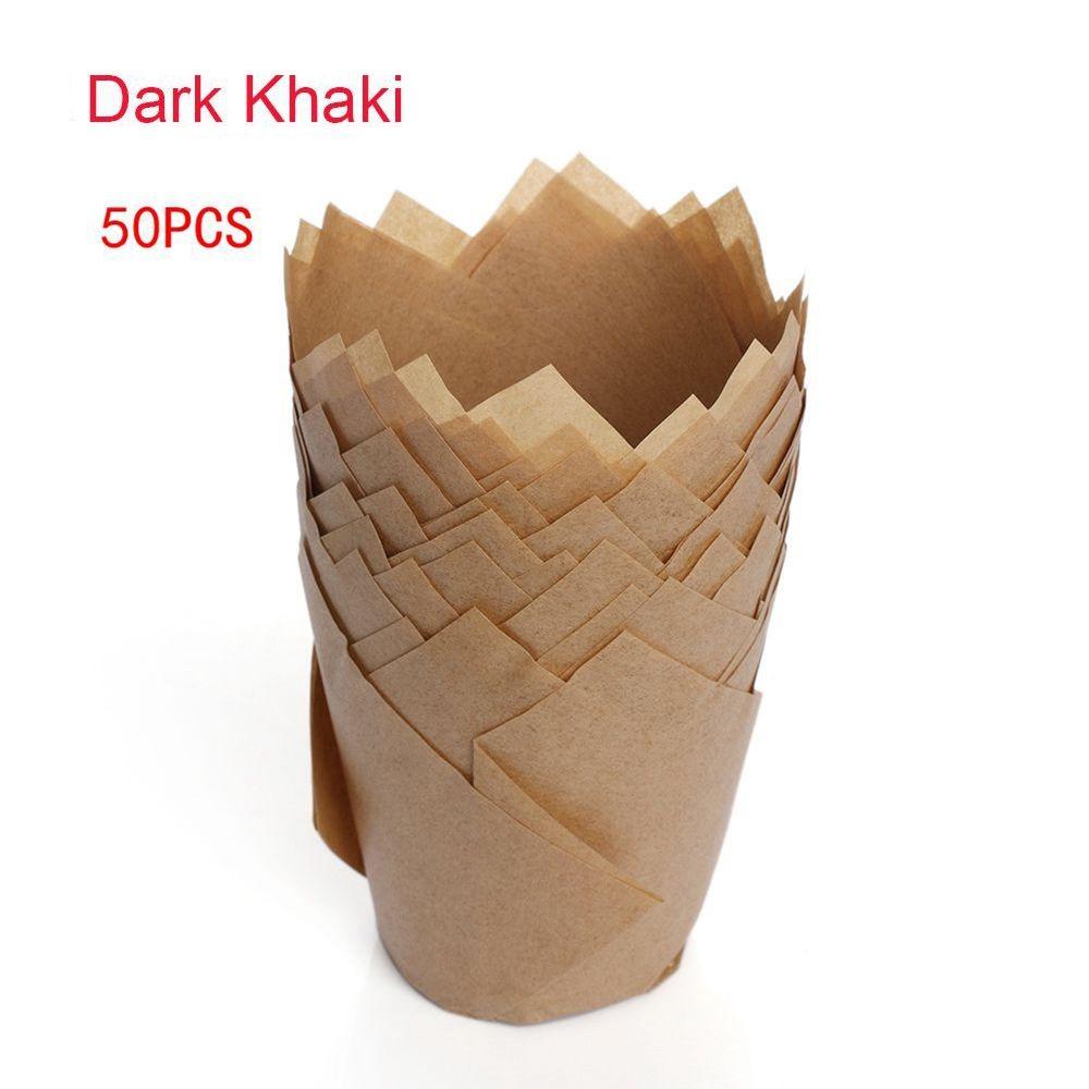 Bakeware Tulip Baking Cup Pastry Tools Cupcake Liners New Greaseproof Paper Party Supplies