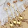 Fashion Cartoon Modeling Stir Bright Color Cookie Shape Ice Cream Scoop Dessert Spoon Kitchen Accessories Stirring Spoon