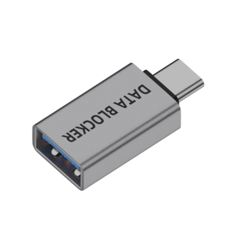 Универсальный USB-адаптер только для зарядки из алюминиевого сплава с физическим отключением данных, безопасная зарядка от общественных портов, незаменим в путешествиях
