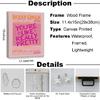 Preppy Trendy Funky Canvas Wall Art Aesthetic Poster Girls Room Decor Cute Girly Paintings Wall Decor Artwork You're Pretty Print for Home Bedroom