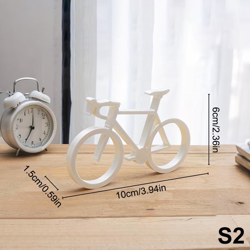 Modern Bicycle Sculpture Minimalist 3D Printed Bike Art Home Decor Accent Cycling Statue for Table Living Room