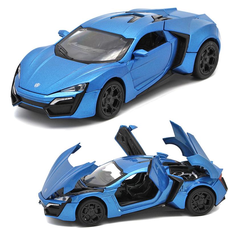 Модель спортивного автомобиля Laiken Dubai из сплава, масштаб 1/32, со звуком и светом, детские игрушки, праздничный подарок для мальчиков, украшения